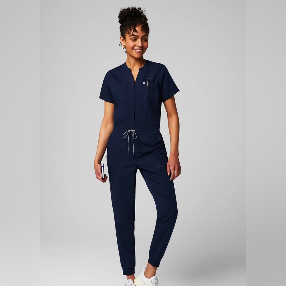 Fabletics Scrub Jumpsuit (Navy)